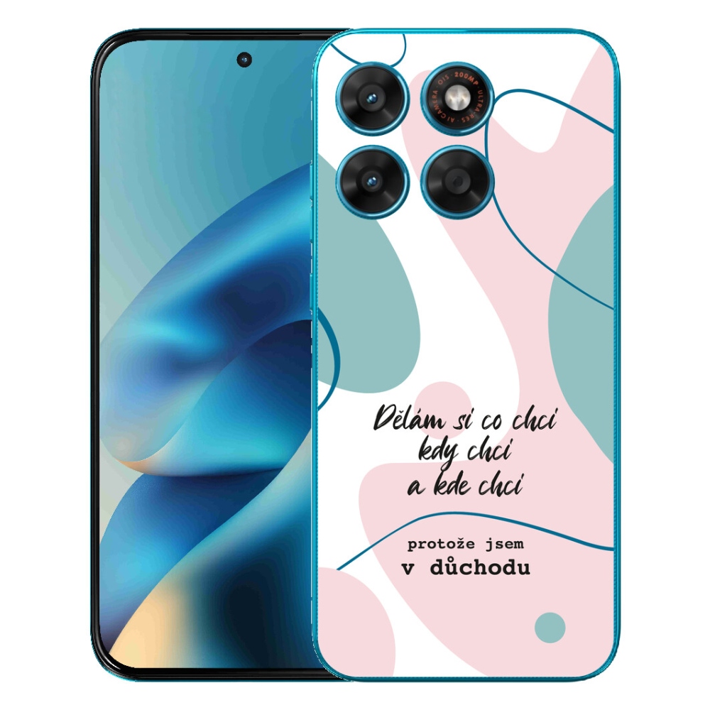 Gélový obal mmCase pre Motorola Moto G87/G77/G67 – vtipný nápis 10 na bielom pozadí