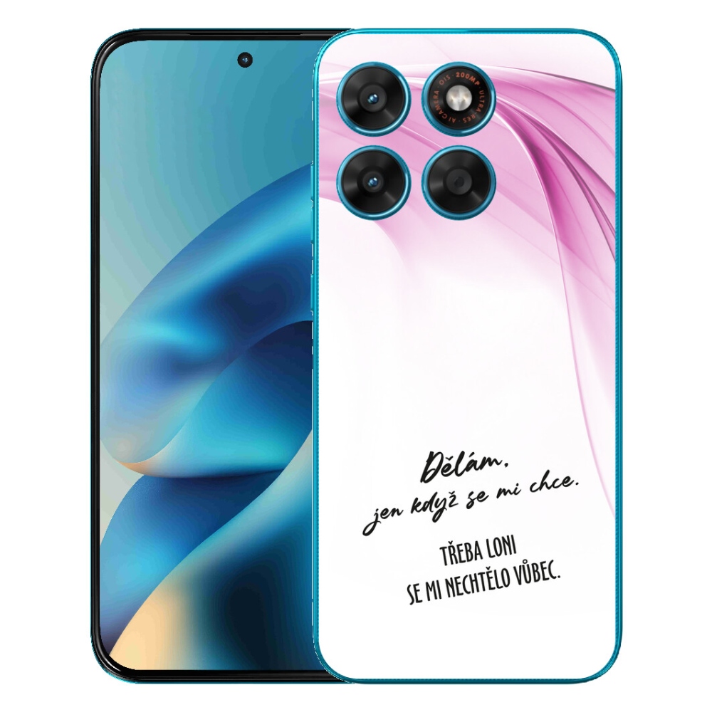 Gélový obal mmCase pre Motorola Moto G87/G77/G67 – vtipný nápis 12 na bielom pozadí