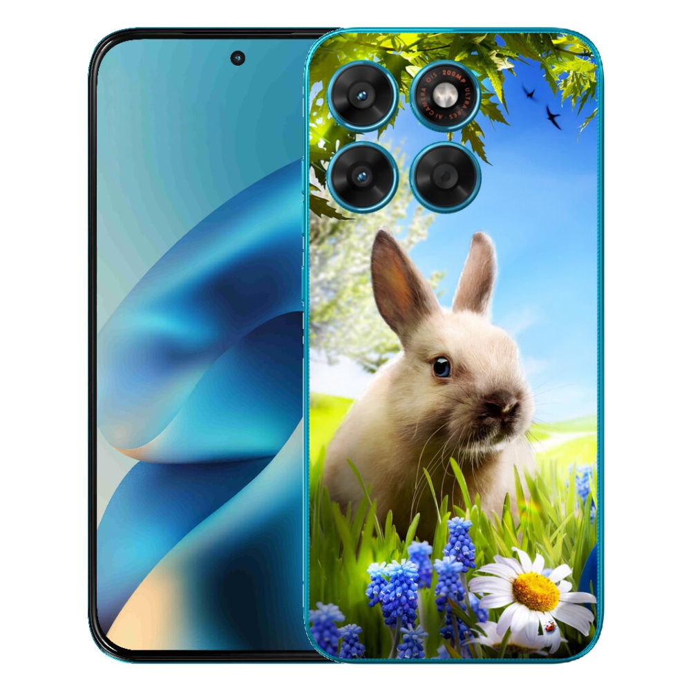 Gélový obal mmCase pre Motorola Moto G87/G77/G67 – zajačik