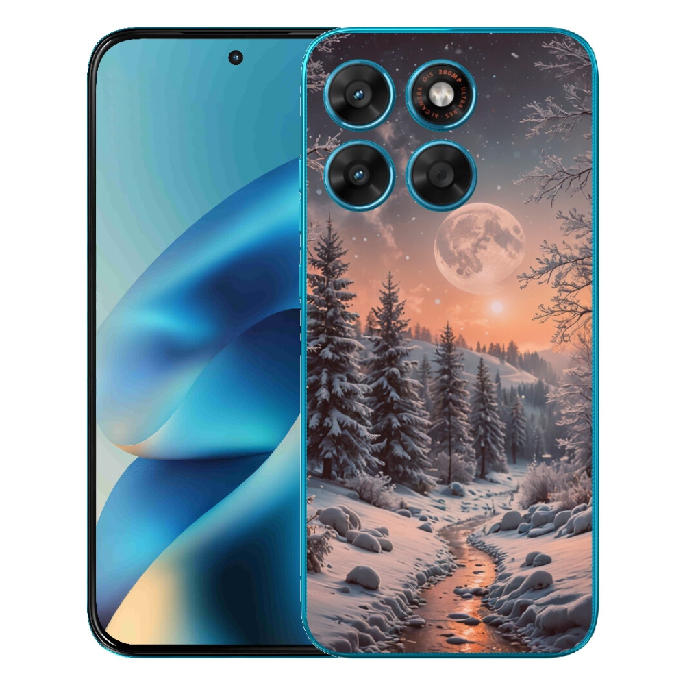Gélový obal mmCase pre Motorola Moto G87/G77/G67 – zimná krajina 2