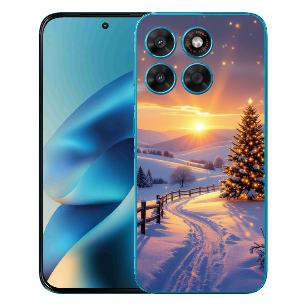 Gélový obal mmCase pre Motorola Moto G87/G77/G67 – zimná krajina