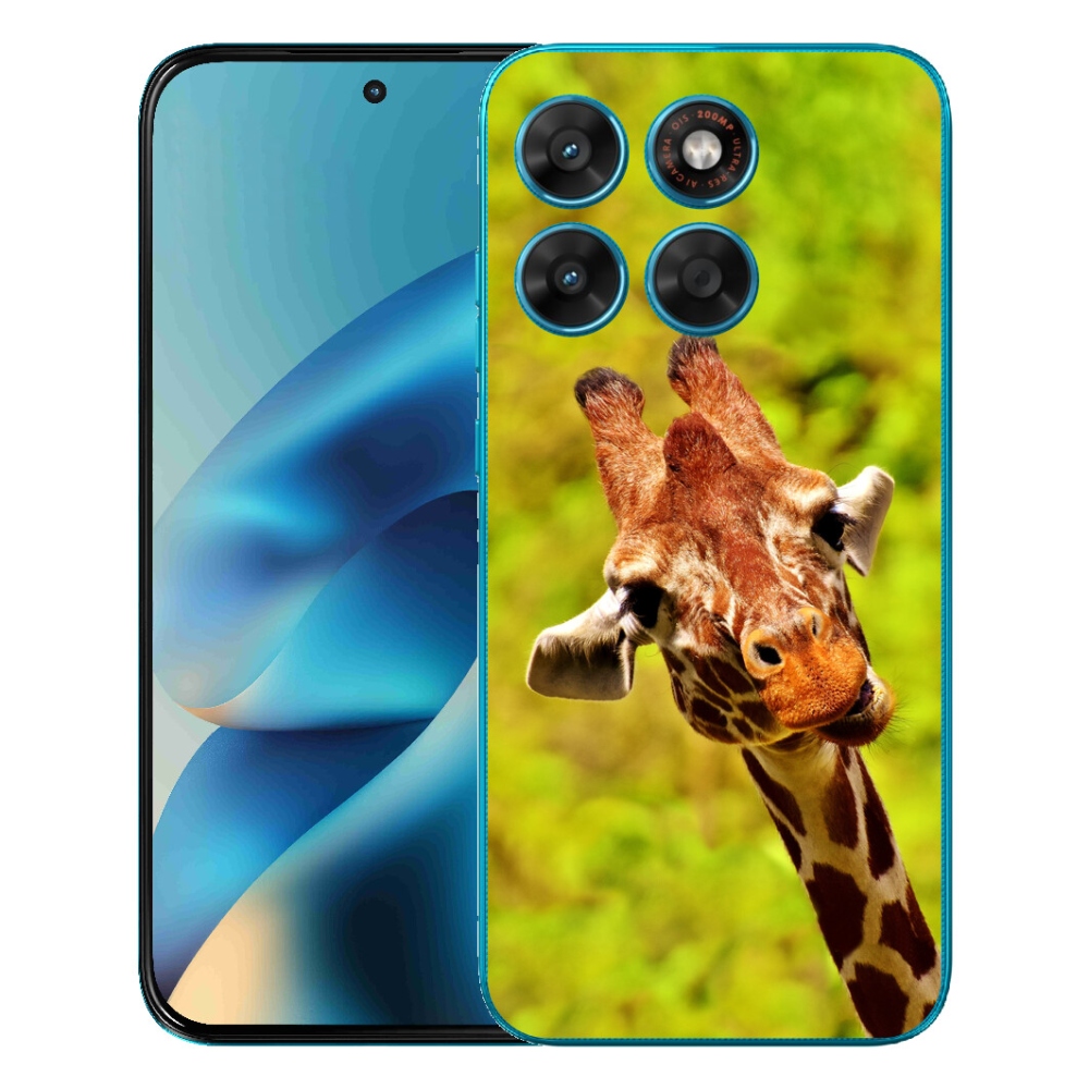 Gélový obal mmCase pre Motorola Moto G87/G77/G67 – žirafa