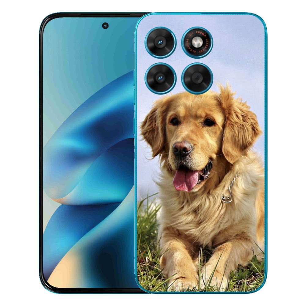 Gélový obal mmCase pre Motorola Moto G87/G77/G67 – zlatý retriever