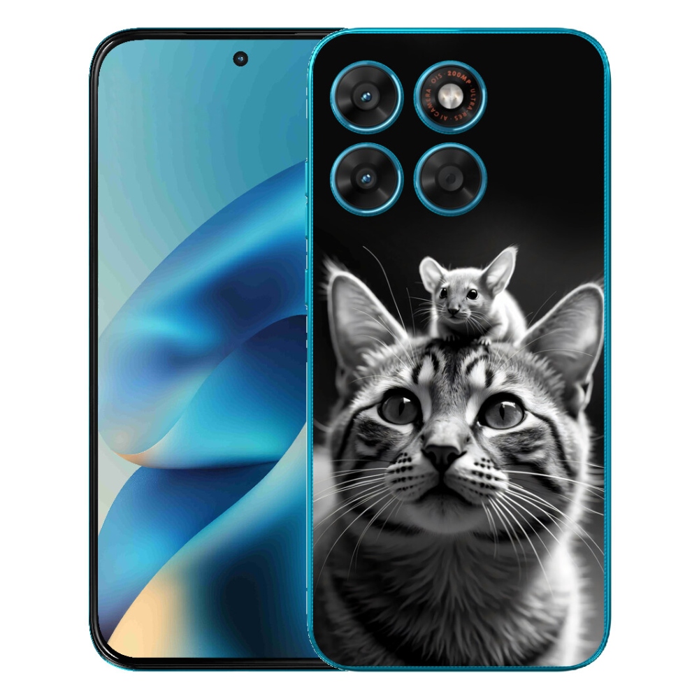 Gélový obal mmCase pre Motorola Moto G87/G77/G67 – priateľstvo so zvieratami 2