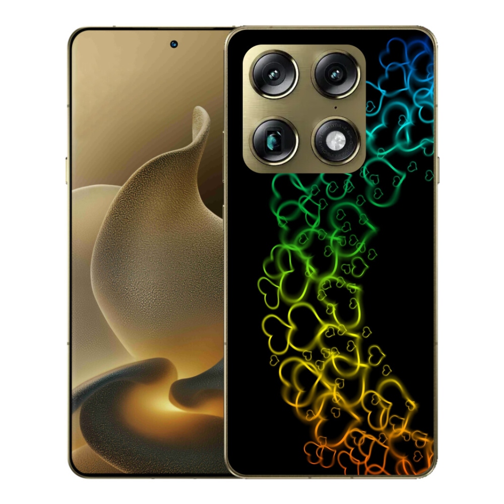 Gélový kryt mmCase na Motorola Signature - farebné srdiečka