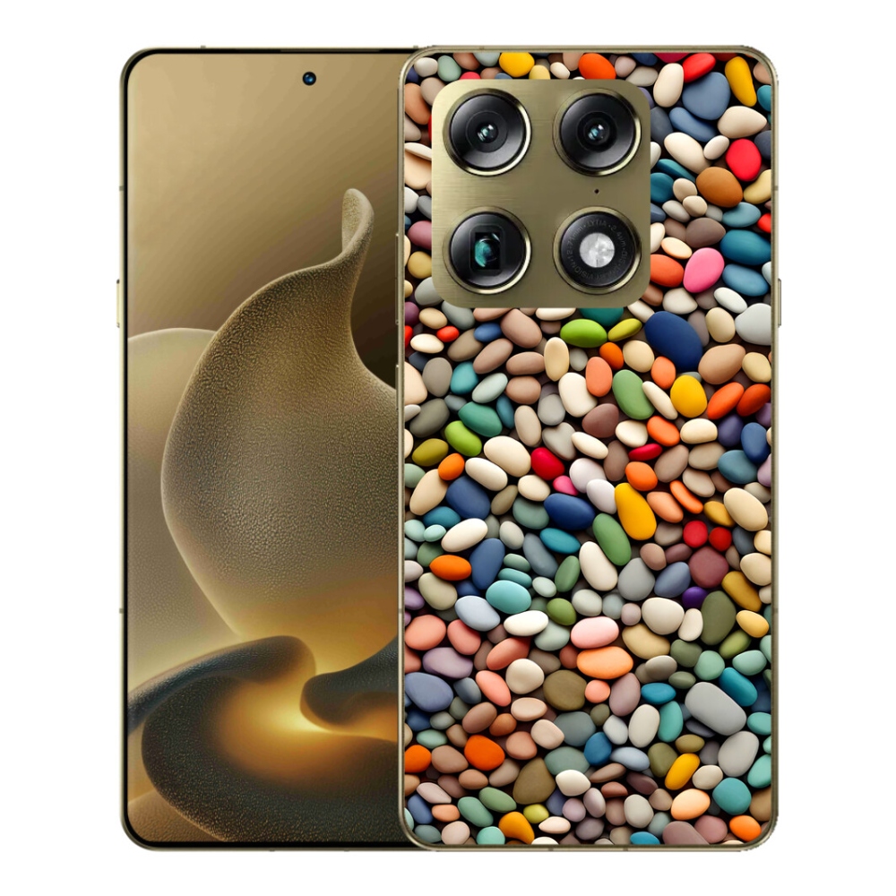 Gélový kryt mmCase na Motorola Signature - farebné kamienky 2