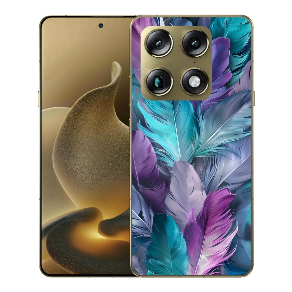 Gélový kryt mmCase na Motorola Signature - farebné perie 2