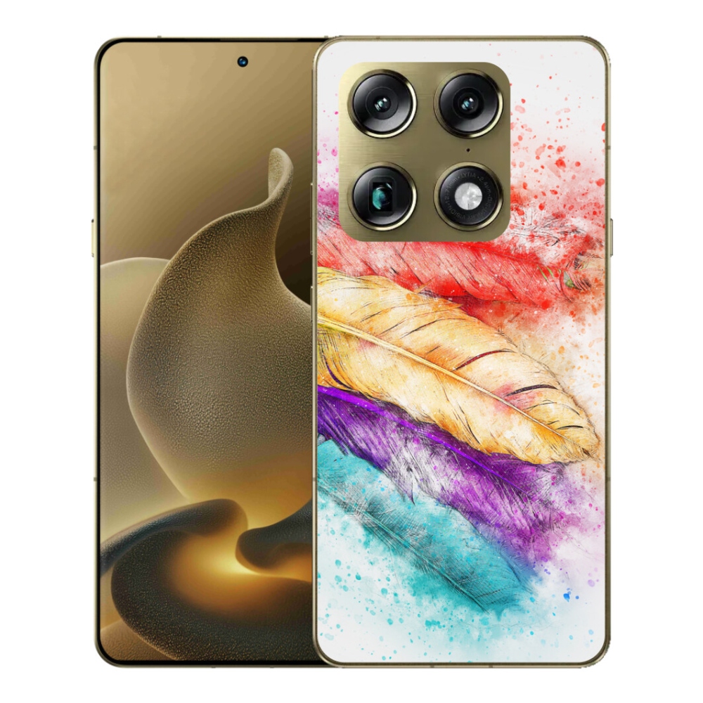 Gélový kryt mmCase na Motorola Signature - farebné perie