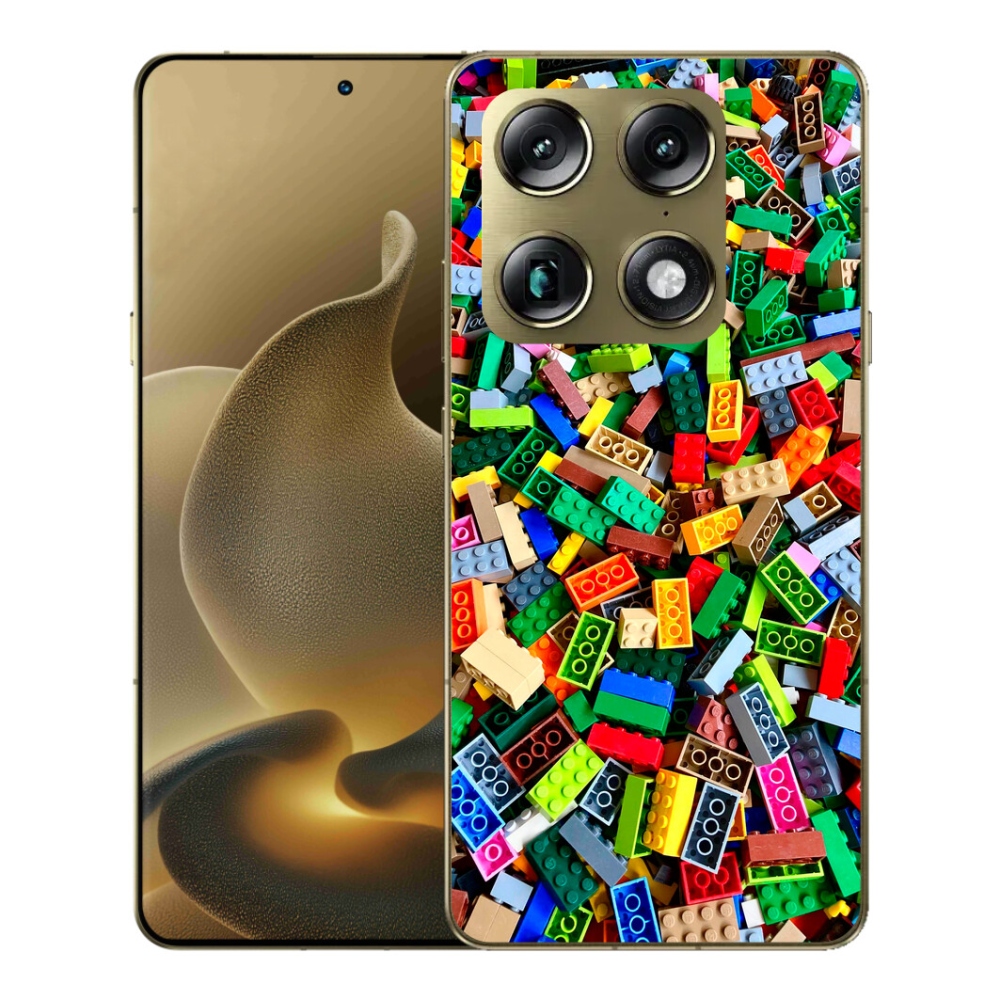 Gélový kryt mmCase na Motorola Signature - farebné stavebné kocky