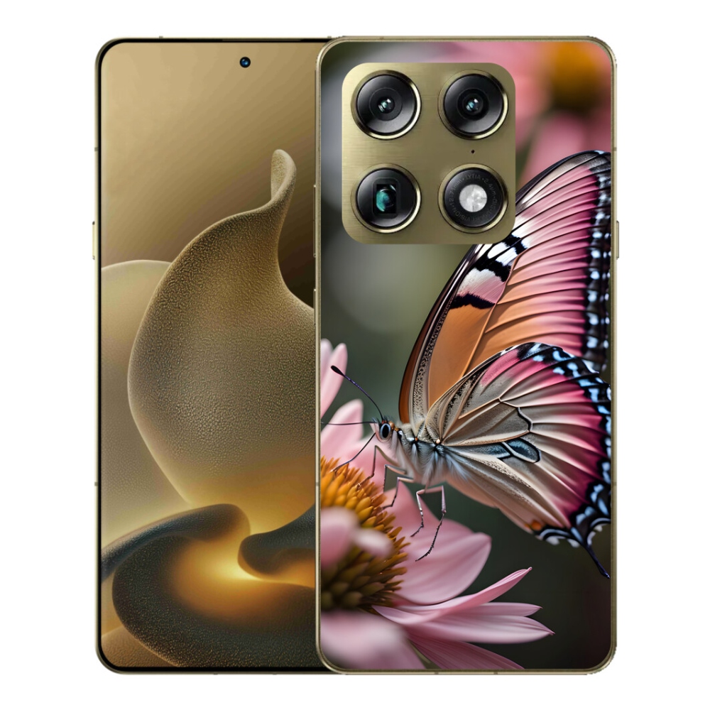 Gélový kryt mmCase na Motorola Signature - farebný motýľ