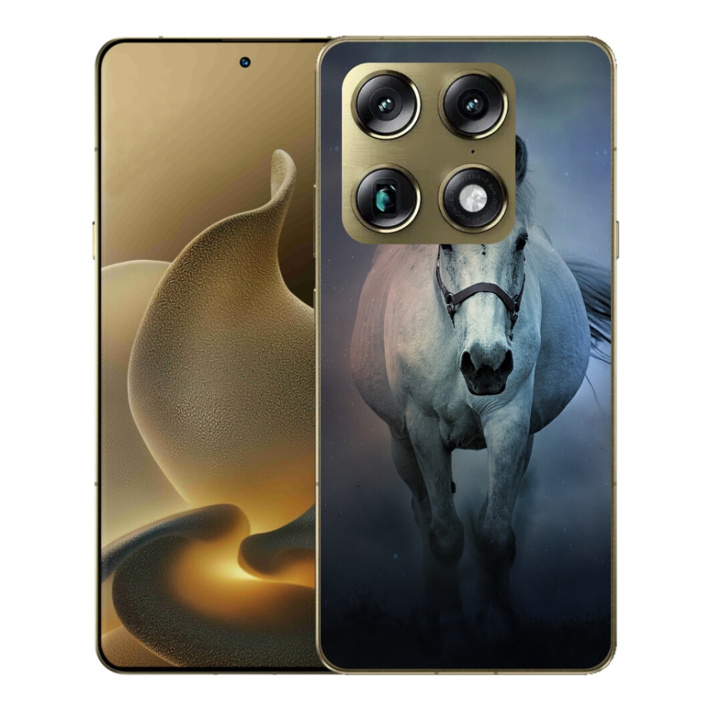 Gélový kryt mmCase na Motorola Signature - bežiaci biely kôň