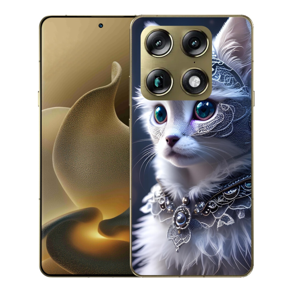Gélový kryt mmCase na Motorola Signature - biela mačka