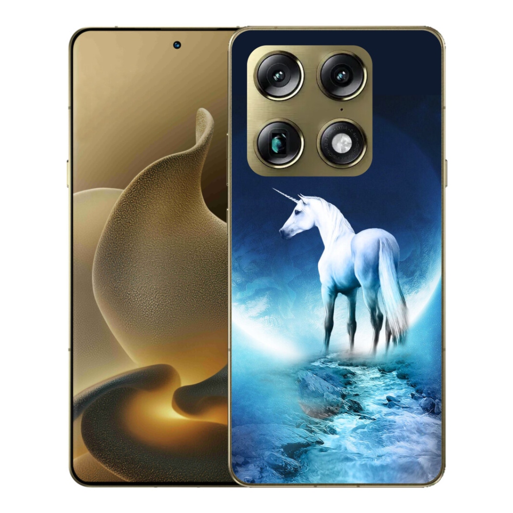 Gélový kryt mmCase na Motorola Signature - biely jednorožec