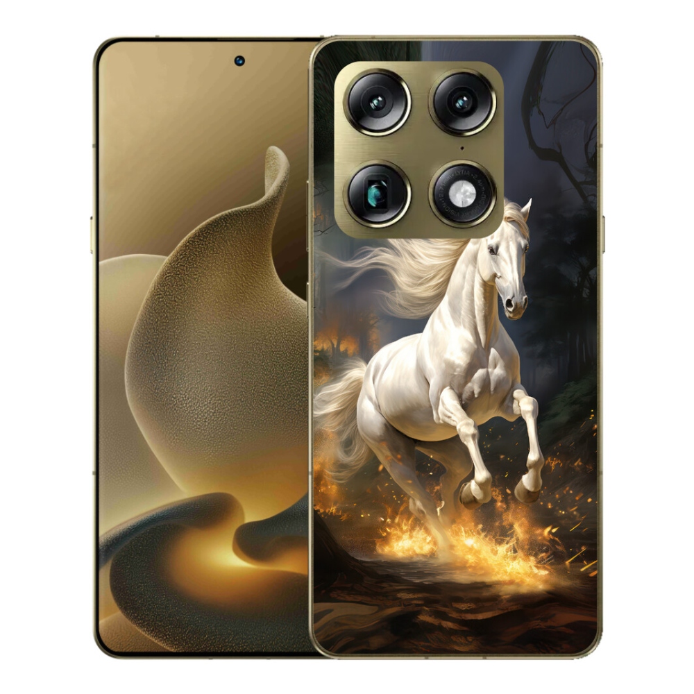 Gélový kryt mmCase na Motorola Signature - biely kôň 2