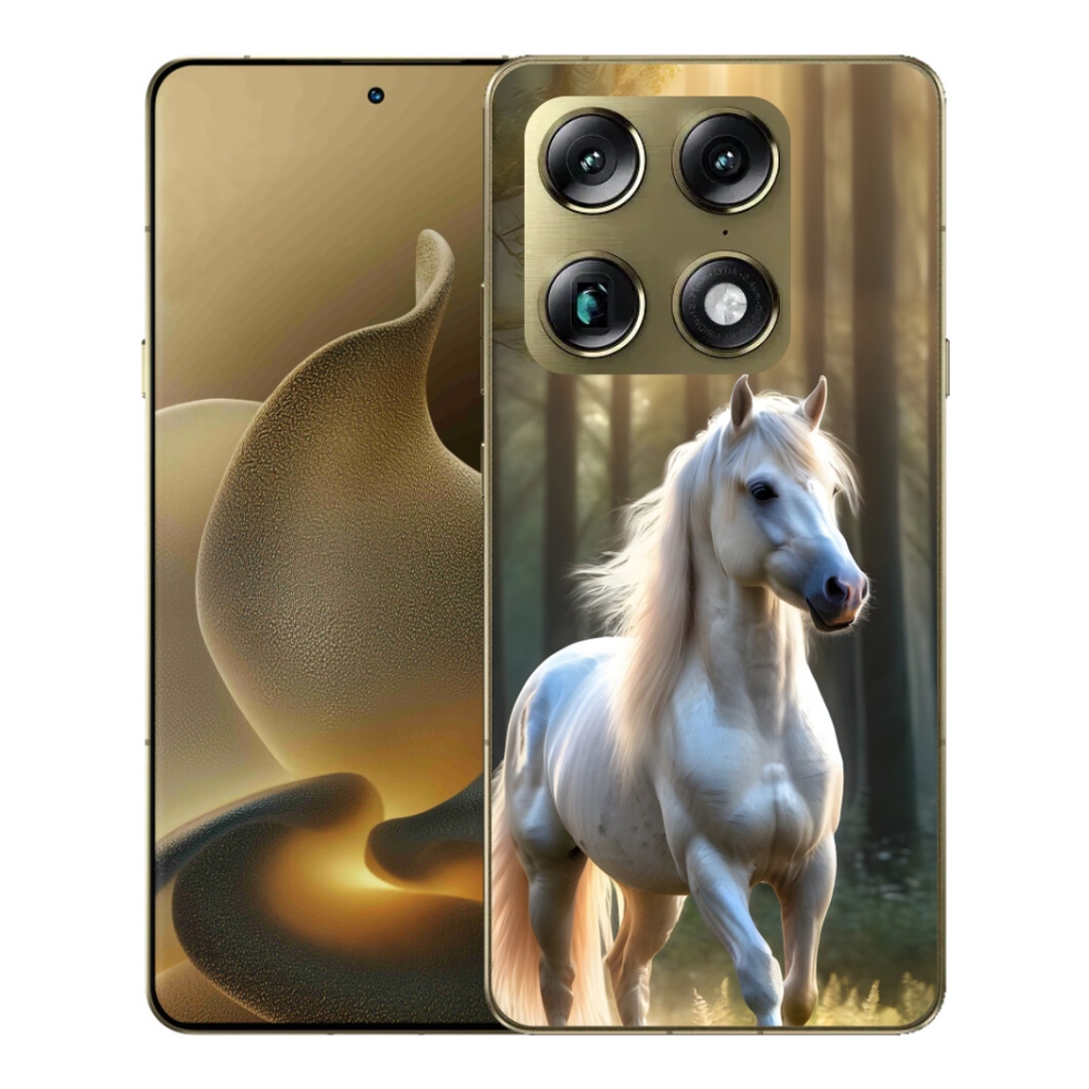 Gélový kryt mmCase na Motorola Signature - biely kôň 3