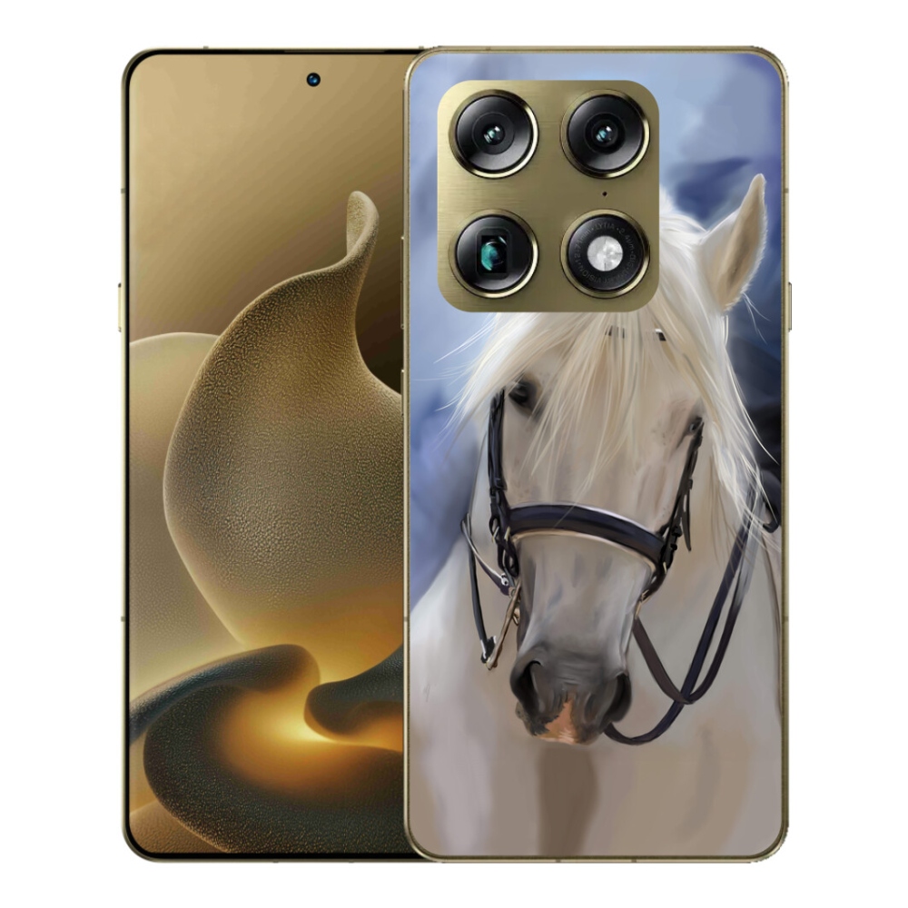 Gélový kryt mmCase na Motorola Signature - biely kôň
