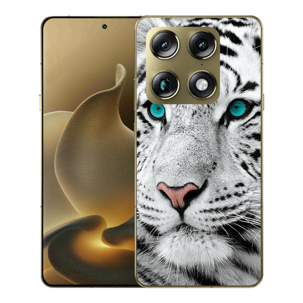 Gélový kryt mmCase na Motorola Signature - biely tiger
