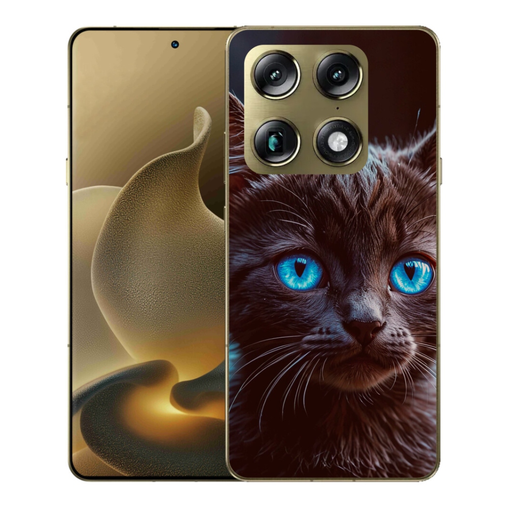 Gélový kryt mmCase na Motorola Signature - čierne mačiatko 2