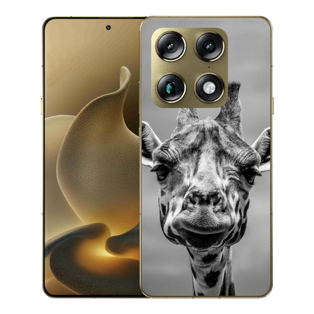 Gélový kryt mmCase na Motorola Signature - čiernobiela žirafa