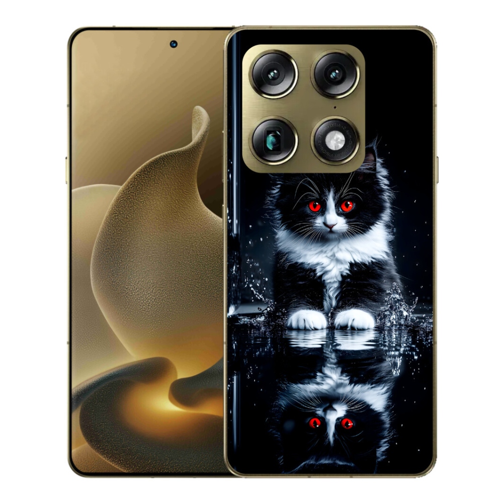 Gélový kryt mmCase na Motorola Signature - čiernobiele mačiatko
