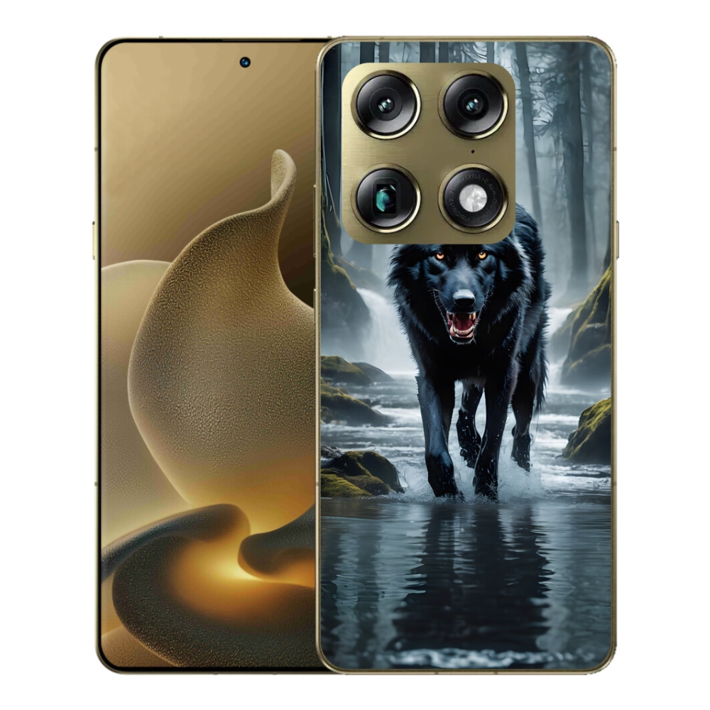 Gélový kryt mmCase na Motorola Signature - čierny vlk