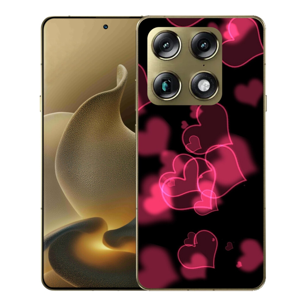 Gélový kryt mmCase na Motorola Signature - červená srdiečka