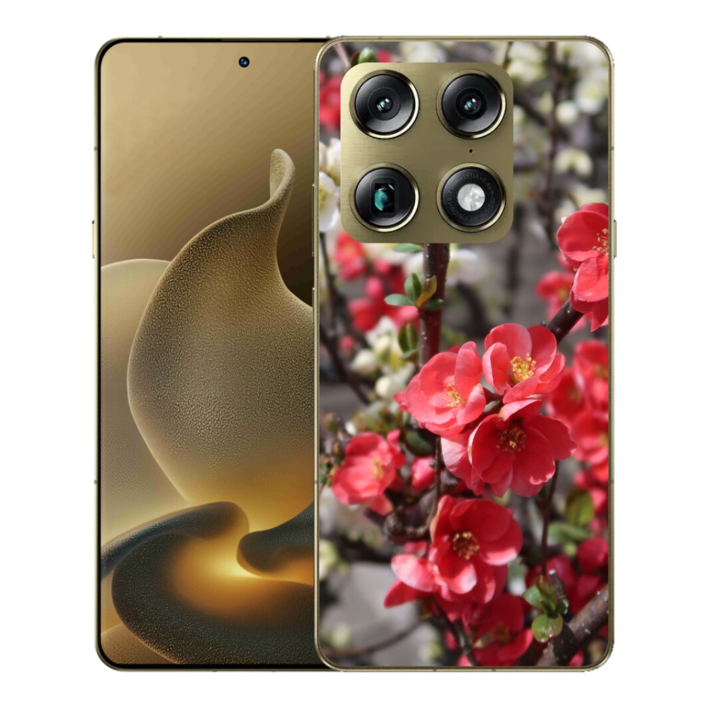 Gélový kryt mmCase na Motorola Signature - červené kvety