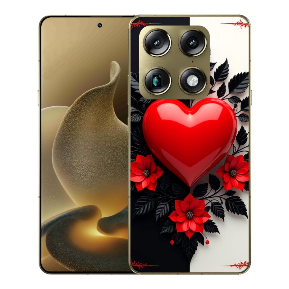 Gélový kryt mmCase na Motorola Signature - červené srdce