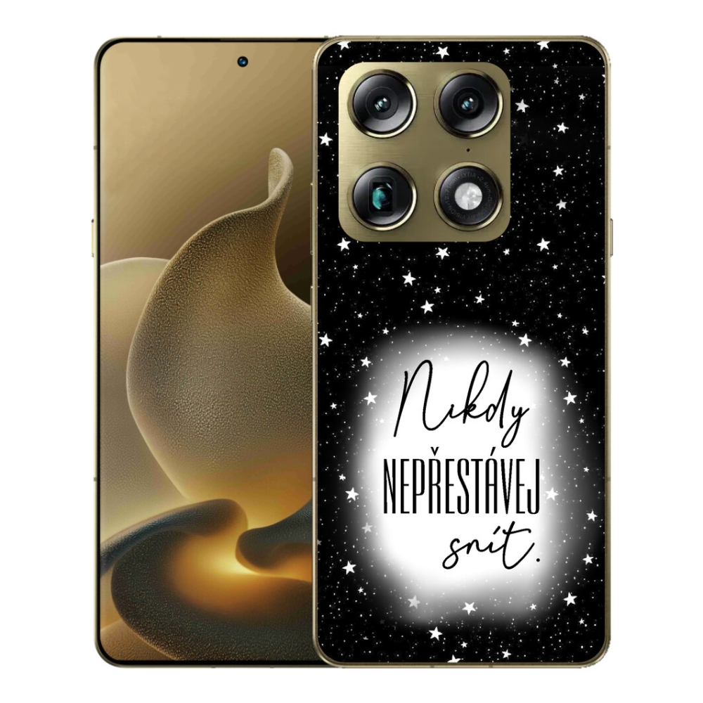 Gélový kryt mmCase na Motorola Signature - citát 1 bieločierne pozadie