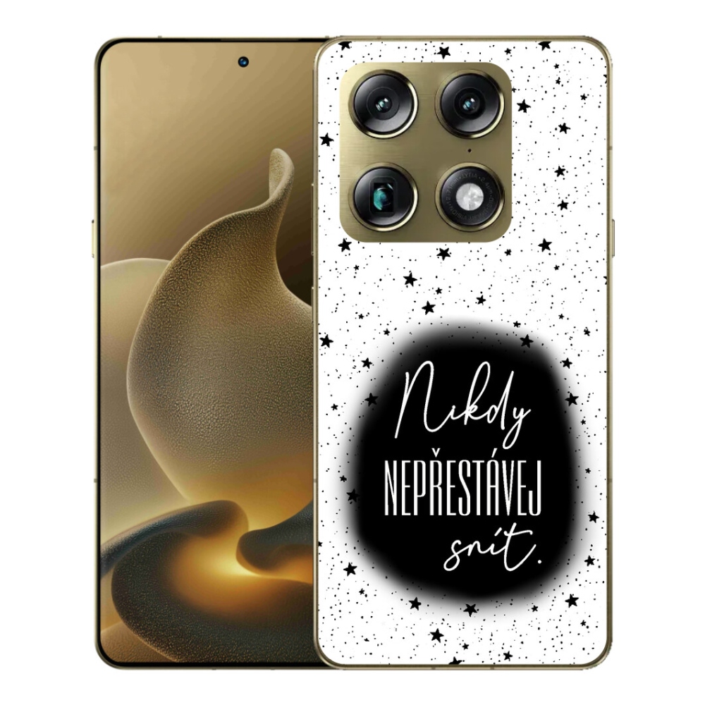 Gélový kryt mmCase na Motorola Signature - citát 1 čiernobiele pozadie