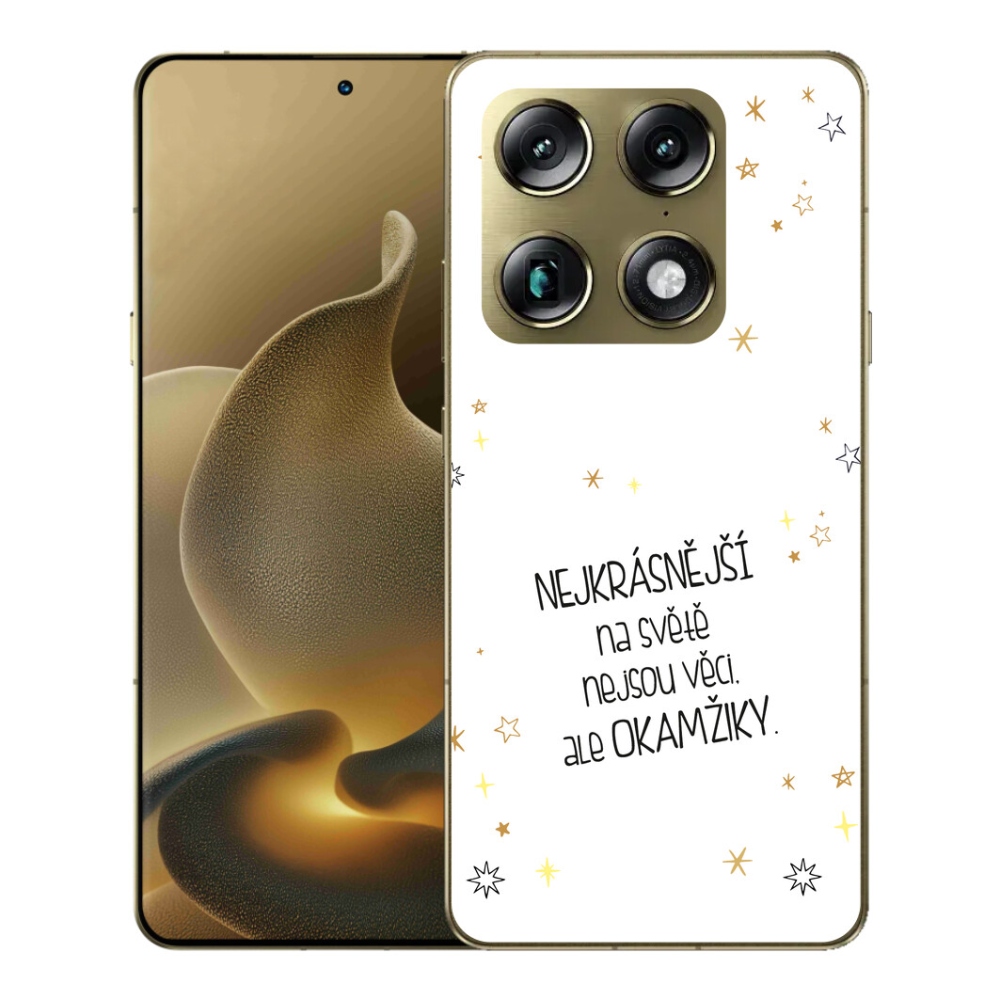 Gélový kryt mmCase na Motorola Signature - citát 4 biele pozadie