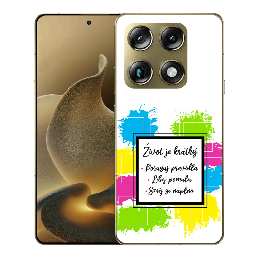 Gélový kryt mmCase na Motorola Signature - citát 5 biele pozadie