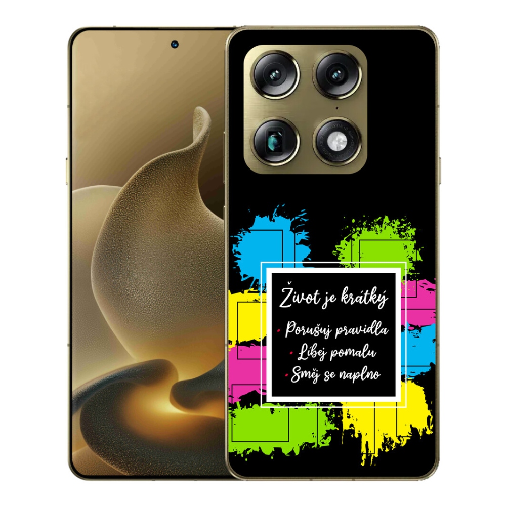 Gélový kryt mmCase na Motorola Signature - citát 5 čierne pozadie