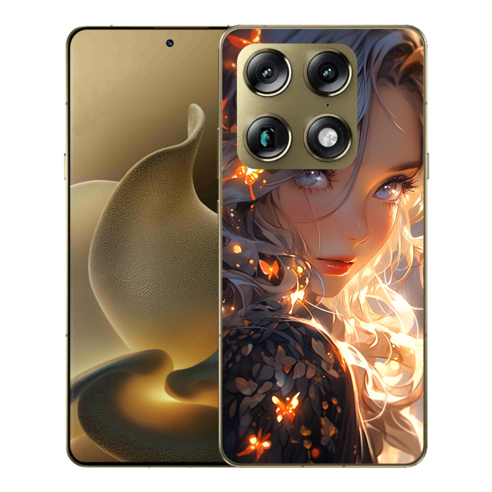 Gélový kryt mmCase na Motorola Signature - dievča a motýle