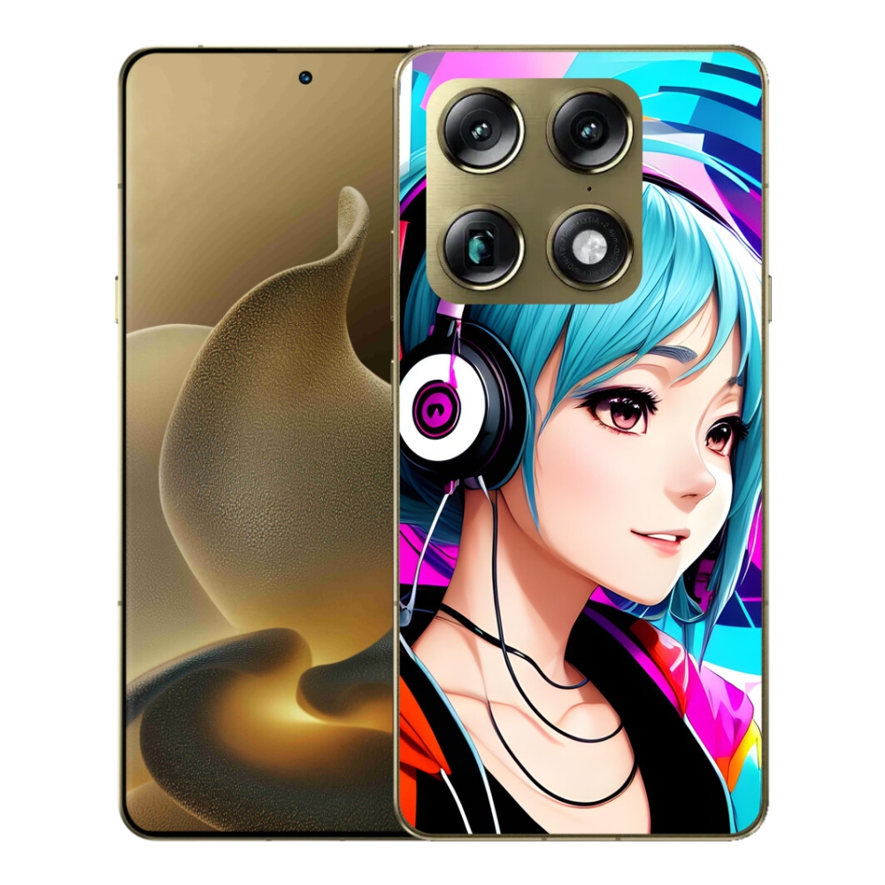 Gélový kryt mmCase na Motorola Signature - dievča so slúchadlami