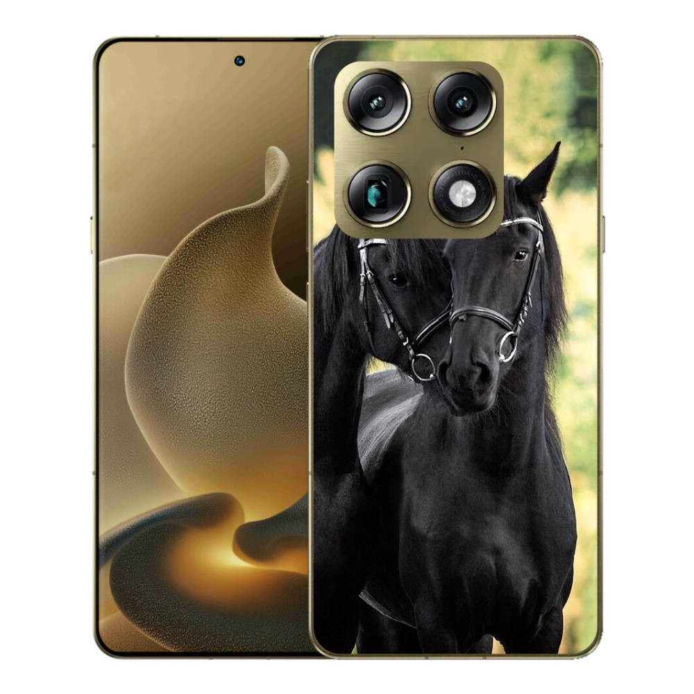 Gélový kryt mmCase na Motorola Signature - dva čierne kone