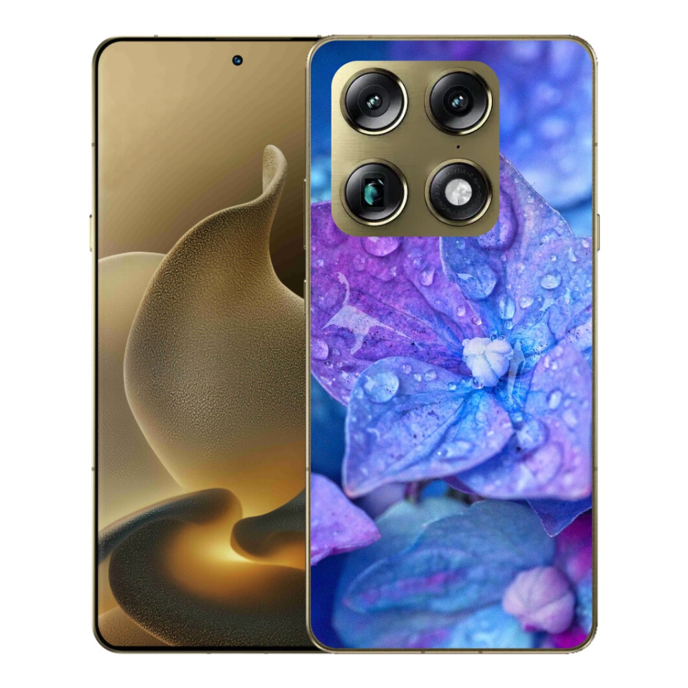 Gélový kryt mmCase na Motorola Signature - fialový kvet