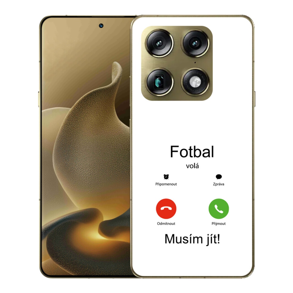 Gélový kryt mmCase na Motorola Signature - futbal volá biele pozadie