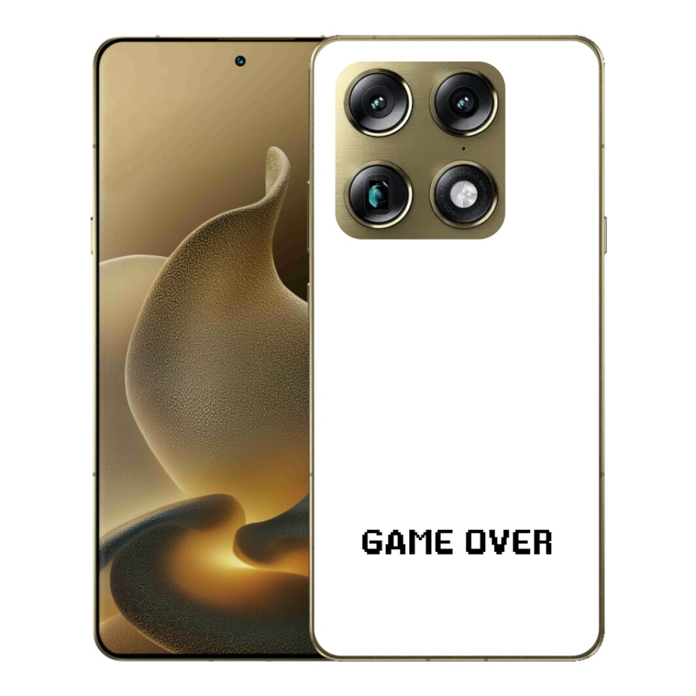 Gélový kryt mmCase na Motorola Signature - game over biele pozadie