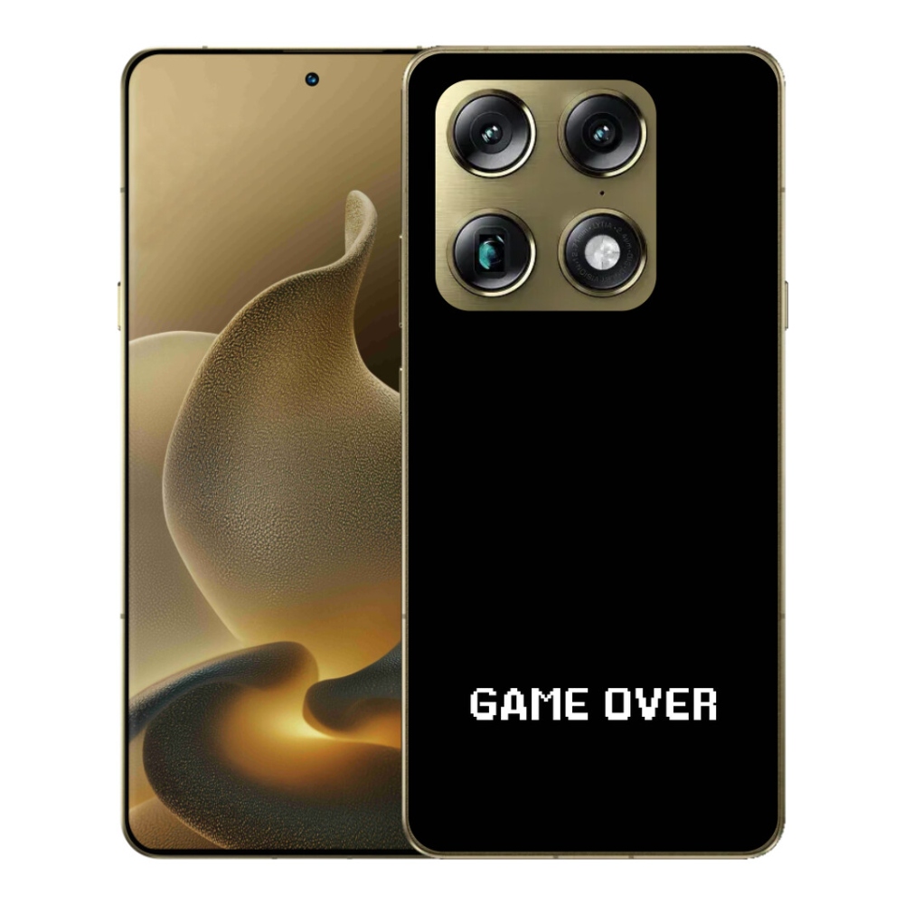Gélový kryt mmCase na Motorola Signature - game over čierne pozadie
