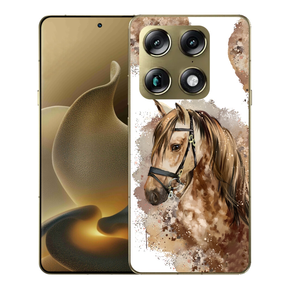 Gélový kryt mmCase na Motorola Signature - hnedý kreslený kôň