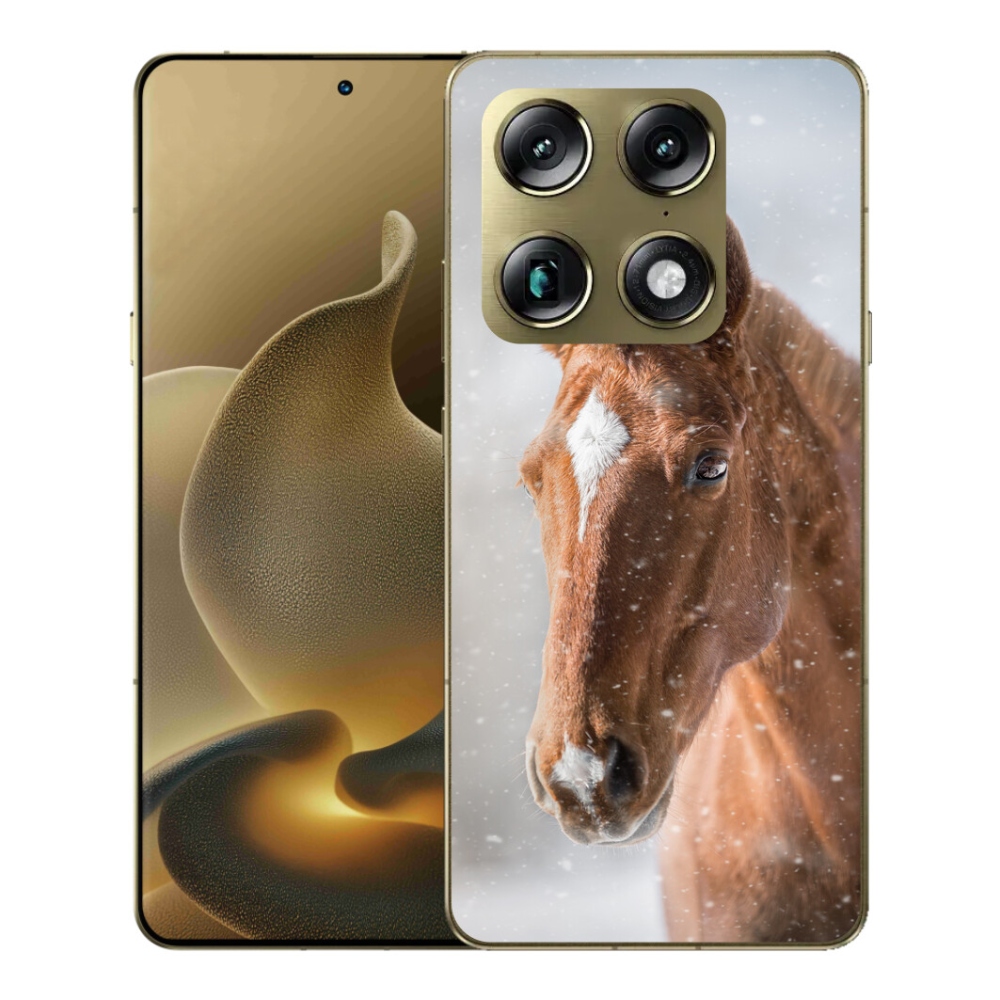 Gélový kryt mmCase na Motorola Signature - hnedý kôň 2