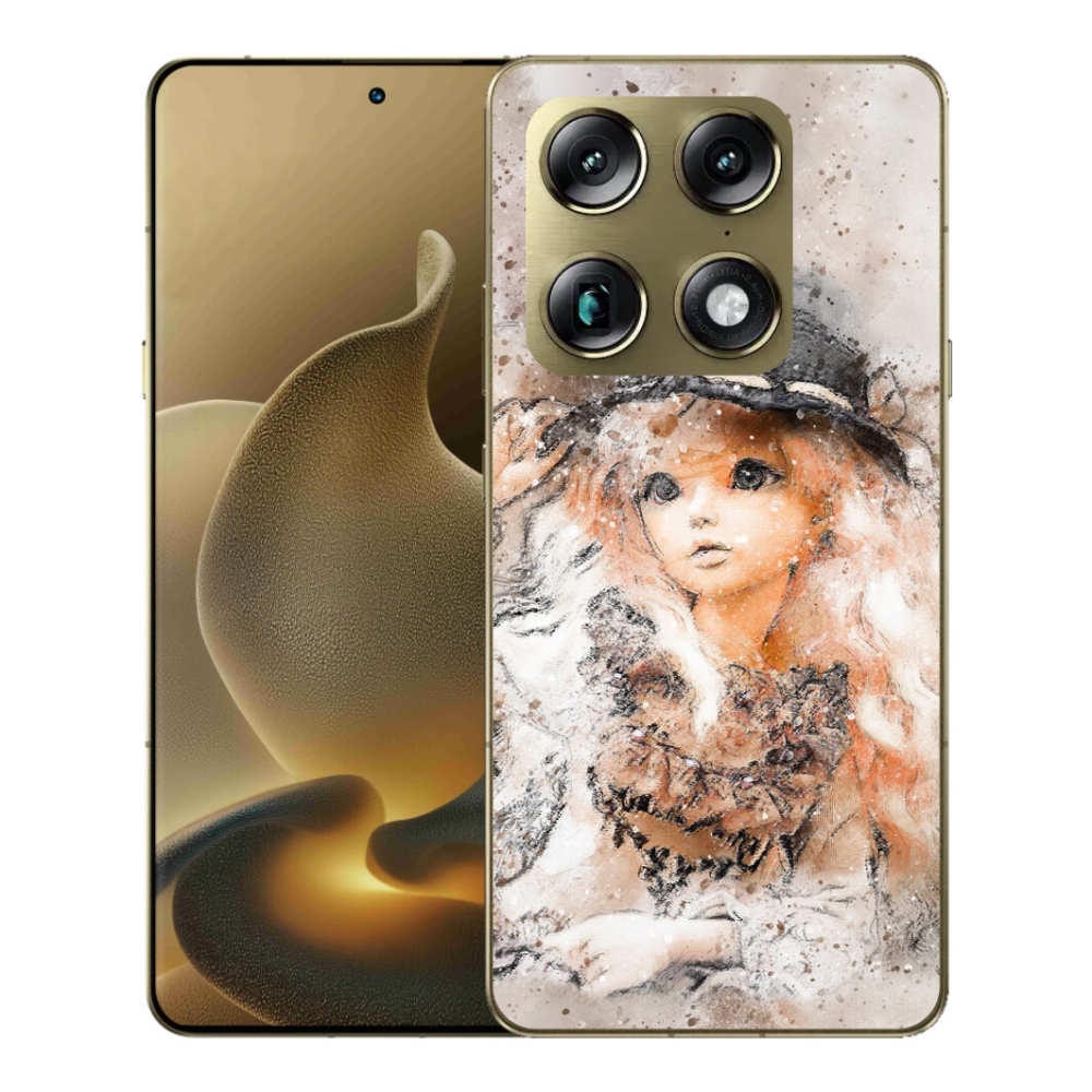 Gélový kryt mmCase na Motorola Signature - dievčatko s klobúkom