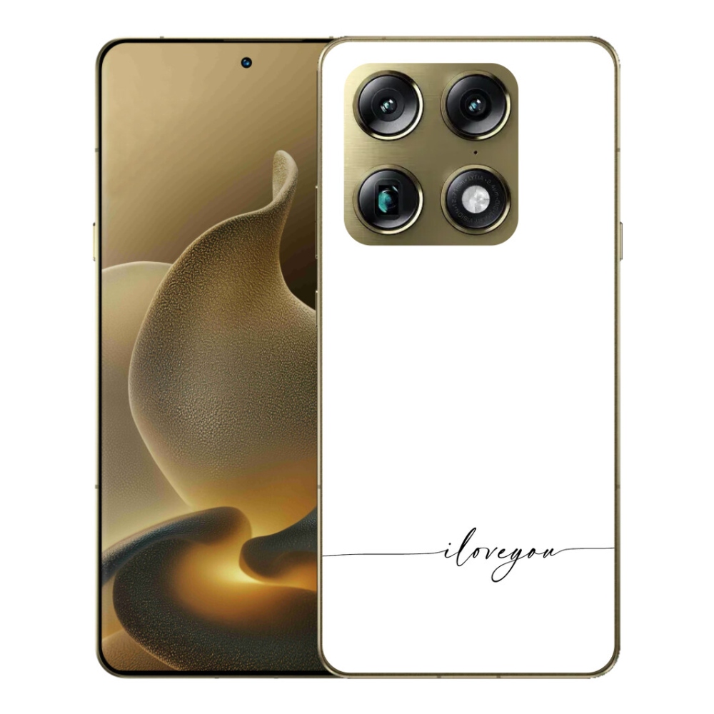 Gélový kryt mmCase na Motorola Signature - I love you biele pozadie