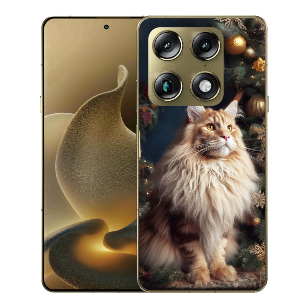 Gélový kryt mmCase na Motorola Signature - mačka pri stromčeku