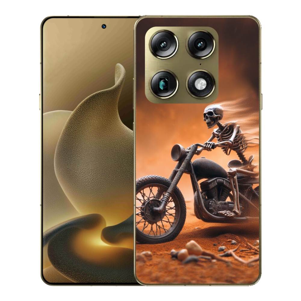 Gélový kryt mmCase na Motorola Signature - kostra na motorke