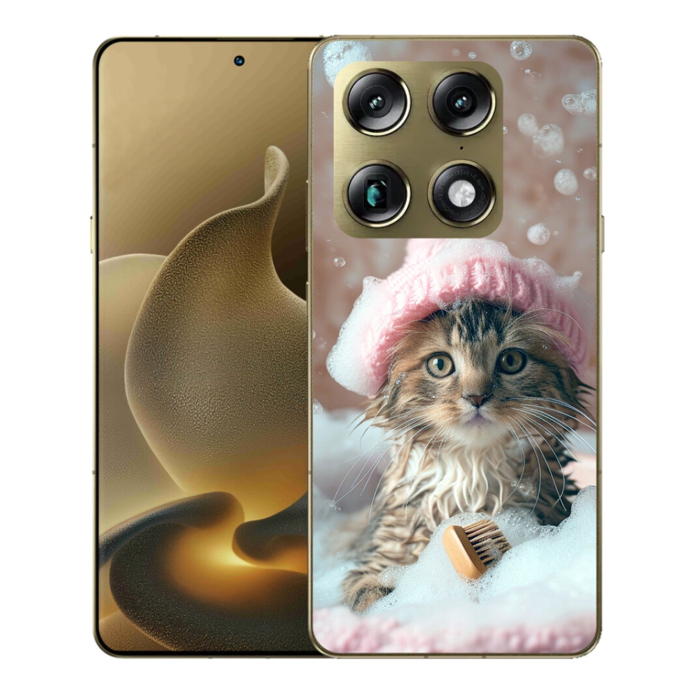 Gélový kryt mmCase na Motorola Signature - mačiatko a kúpeľ