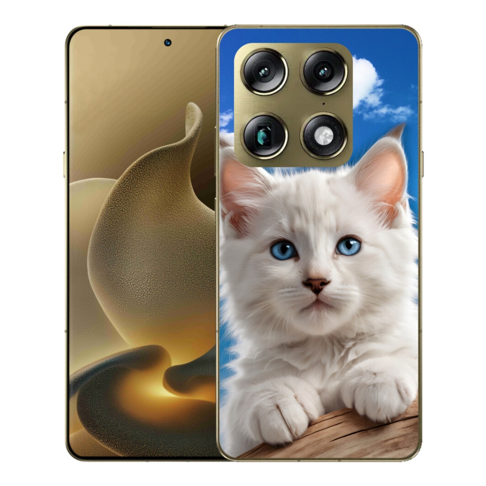 Gélový kryt mmCase na Motorola Signature - mačiatko a oblaky