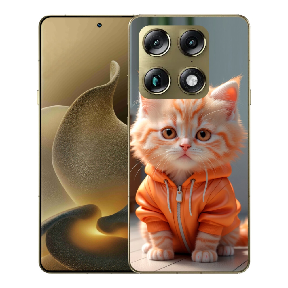 Gélový kryt mmCase na Motorola Signature - mačiatko v mikine