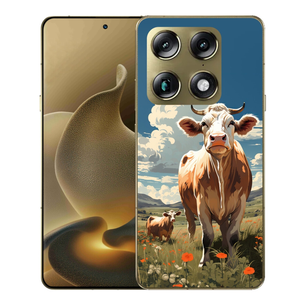 Gélový kryt mmCase na Motorola Signature - kravy na lúke